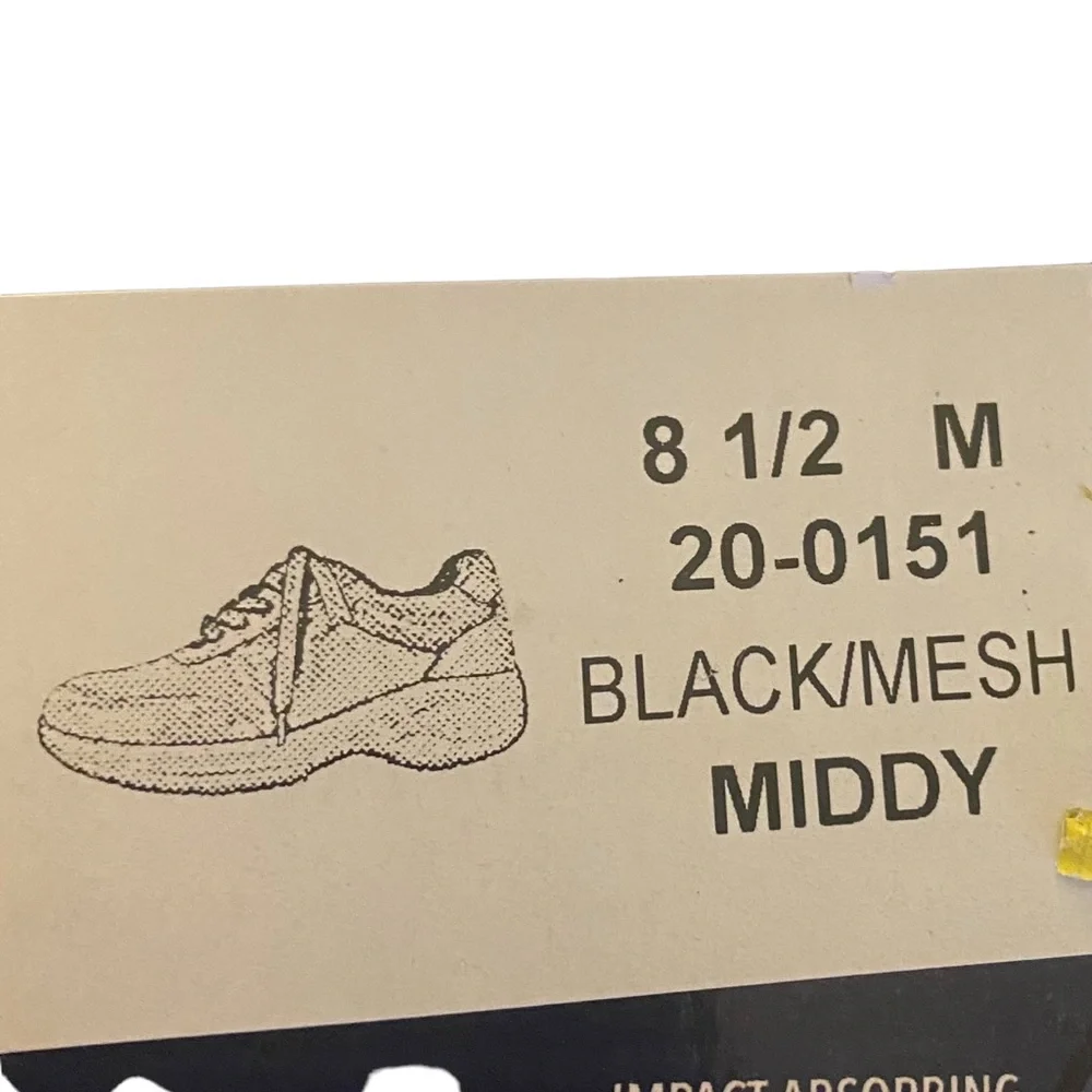 EASY WORKS WOMENS BLACK PROFESSIONAL SNEAKER Sz8.5 M - Picture 2 of 7